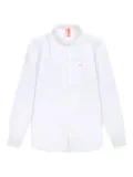 Sun68 embroidered-pocket long-sleeve shirt - White