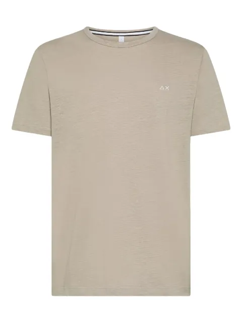 Sun68 logo-embroidered T-shirt