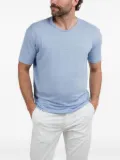Daniele Fiesoli short-sleeve linen T-shirt - Blue