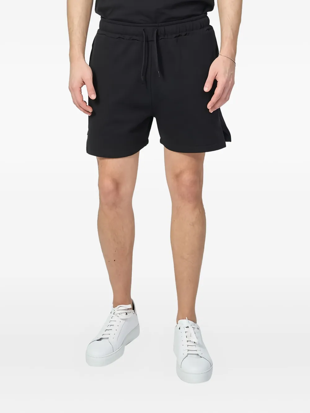 DISCLAIMER drawstring-fastening shorts | Black | Image 1