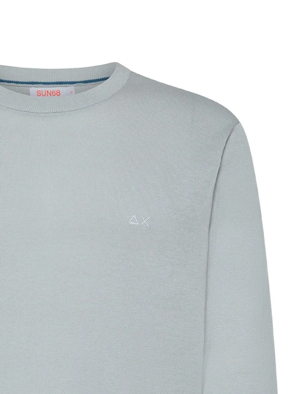 Sun68 embroidered crew-neck sweater - Grijs