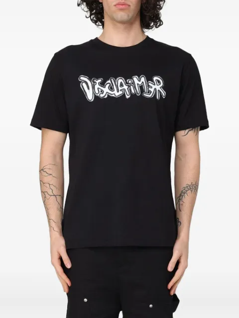 DISCLAIMER logo-print T-shirt