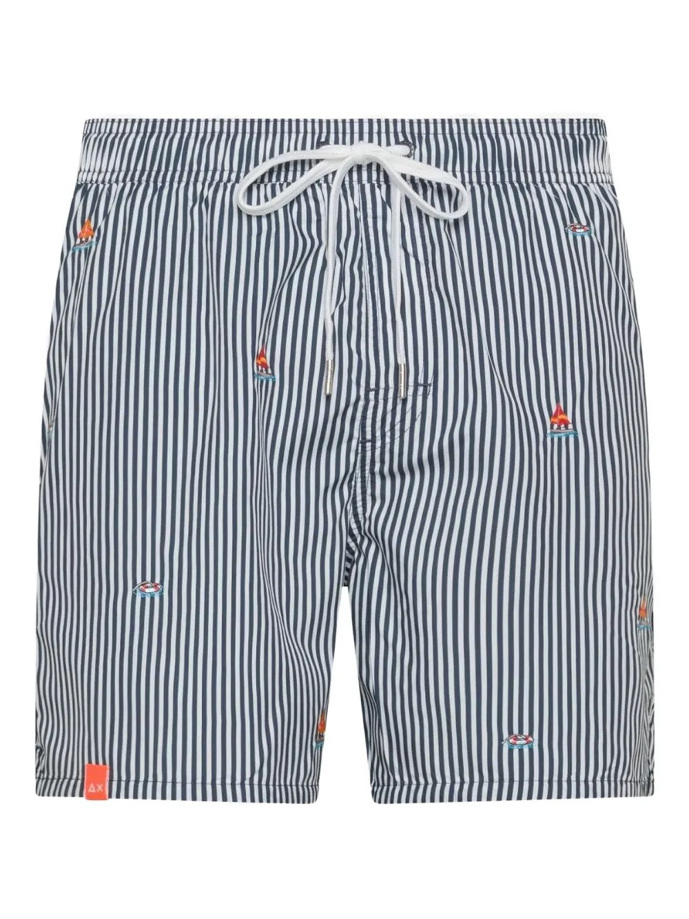 Sun68 striped swim shorts | Blue | Image 1
