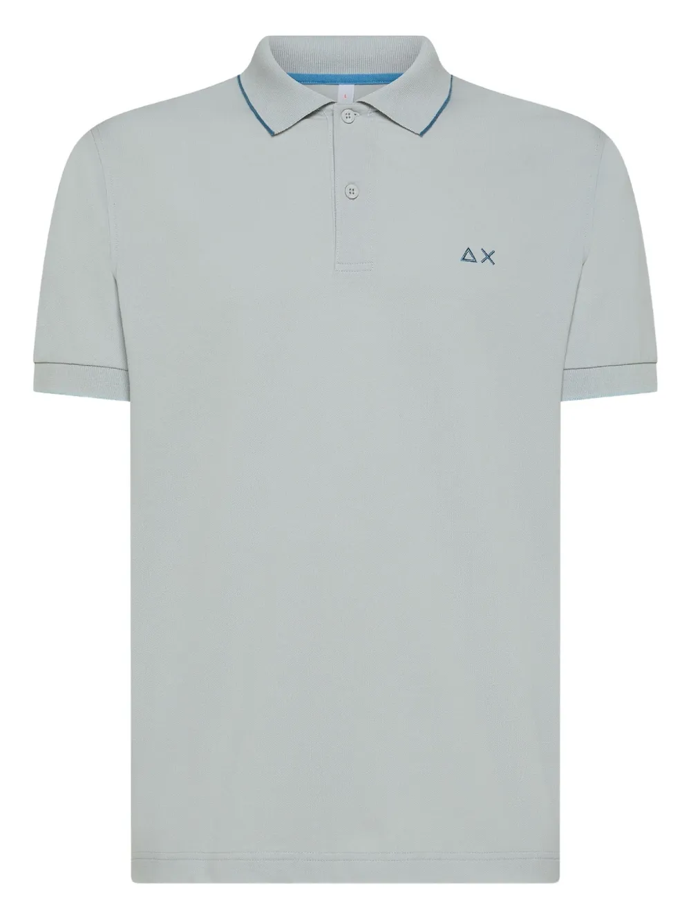 Sun 68 Polo Bande Piccole Sul Colletto In Gray