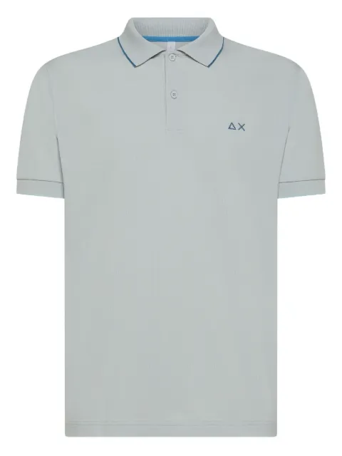 Sun68 embroidered short-sleeve polo shirt