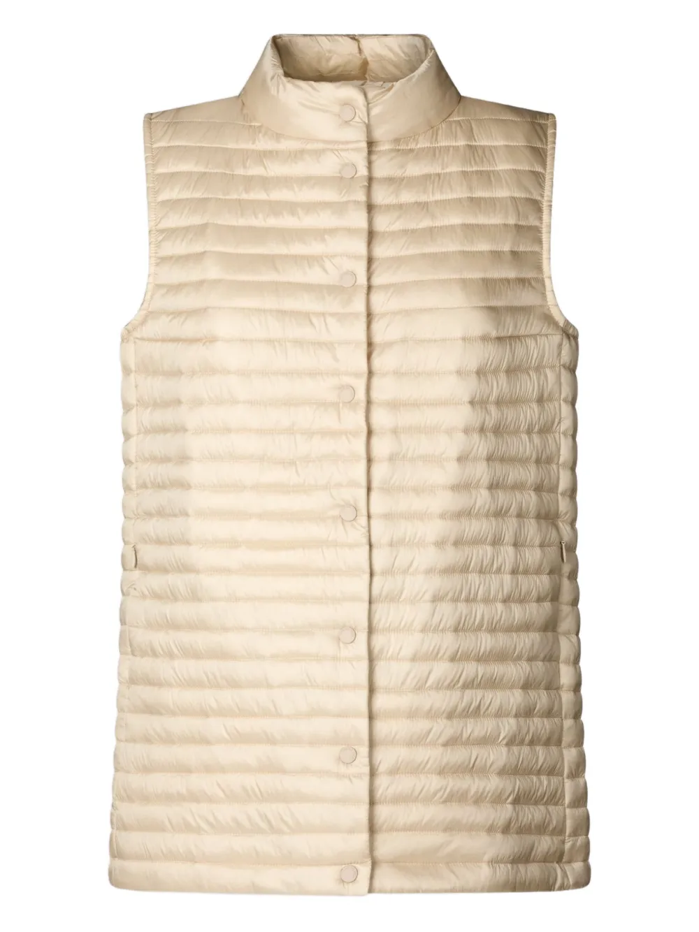 Save The Duck quilted sleeveless gilet Beige