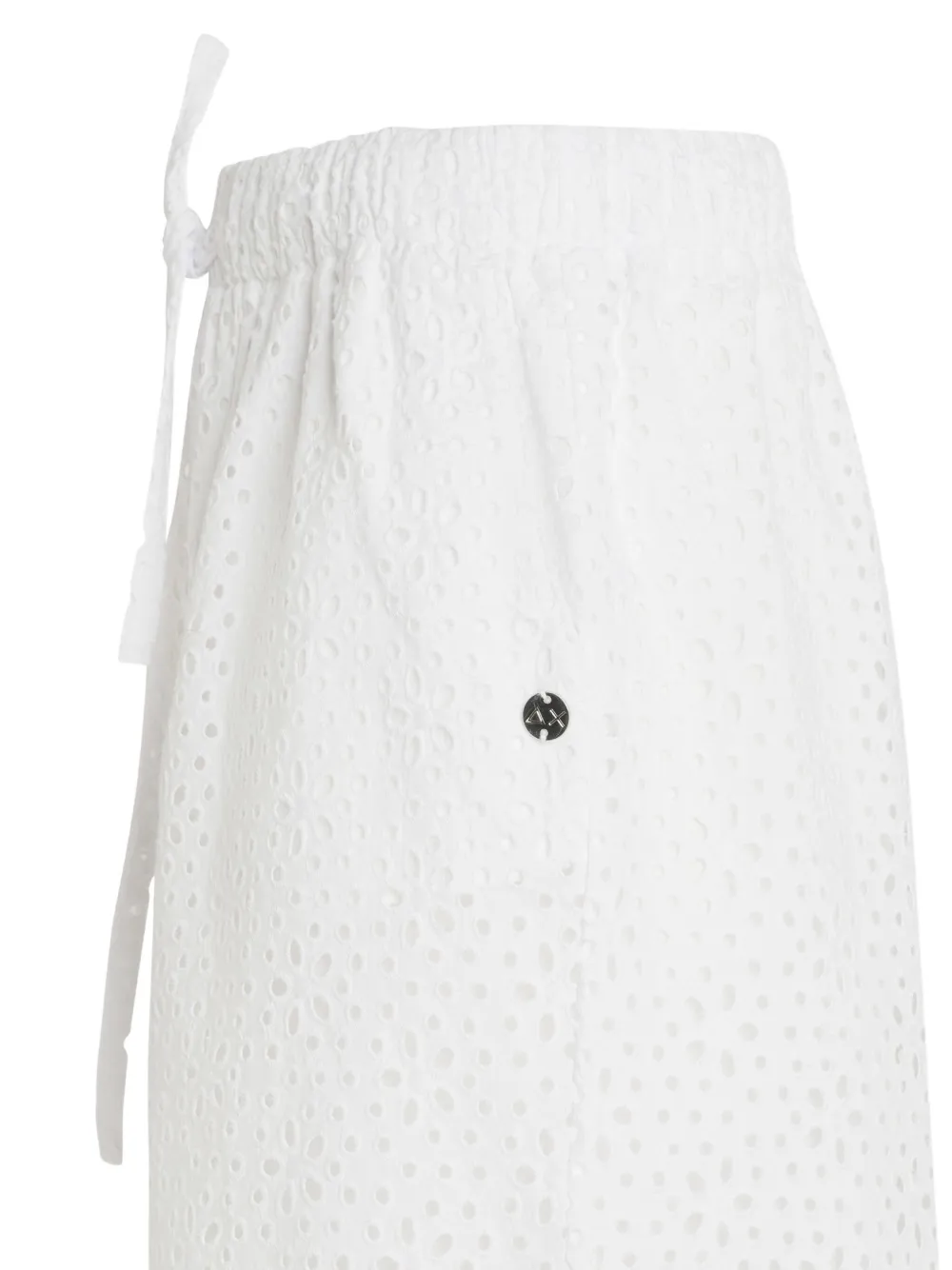 Sun 68 Eyelet-detail Drawstring Shorts In White