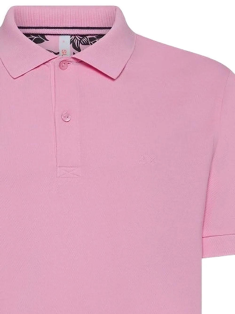 Sun68 embroidered short-sleeve polo shirt - Roze