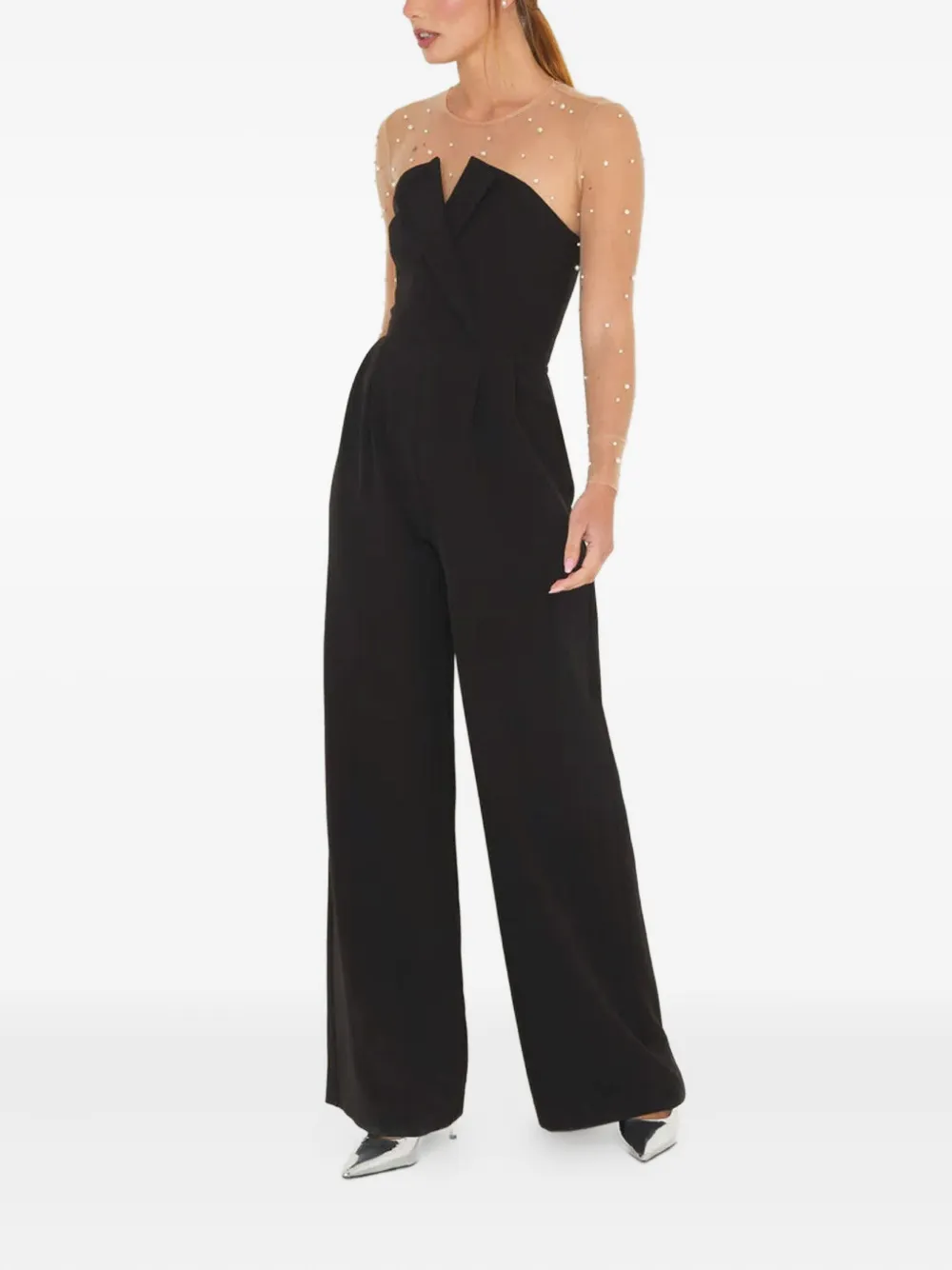 Sound Of Silence mesh-upper embellished jumpsuit | Full Length | Image 2