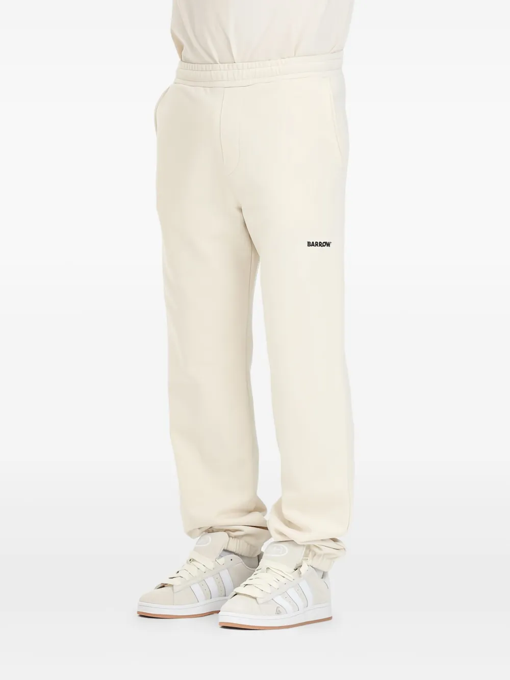 BARROW logo-embroidered track pants Beige