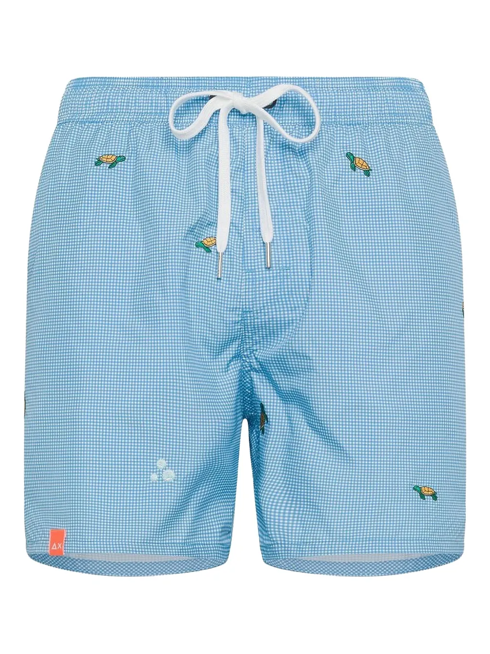 Sun68 Geruite zwembroek Blauw