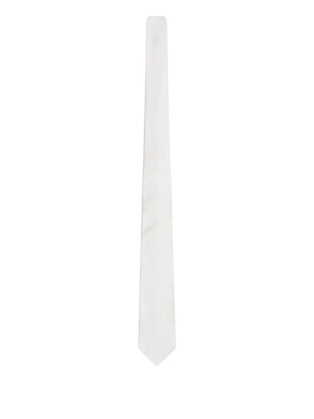 Emporio Armani plain tie | White | Image 1