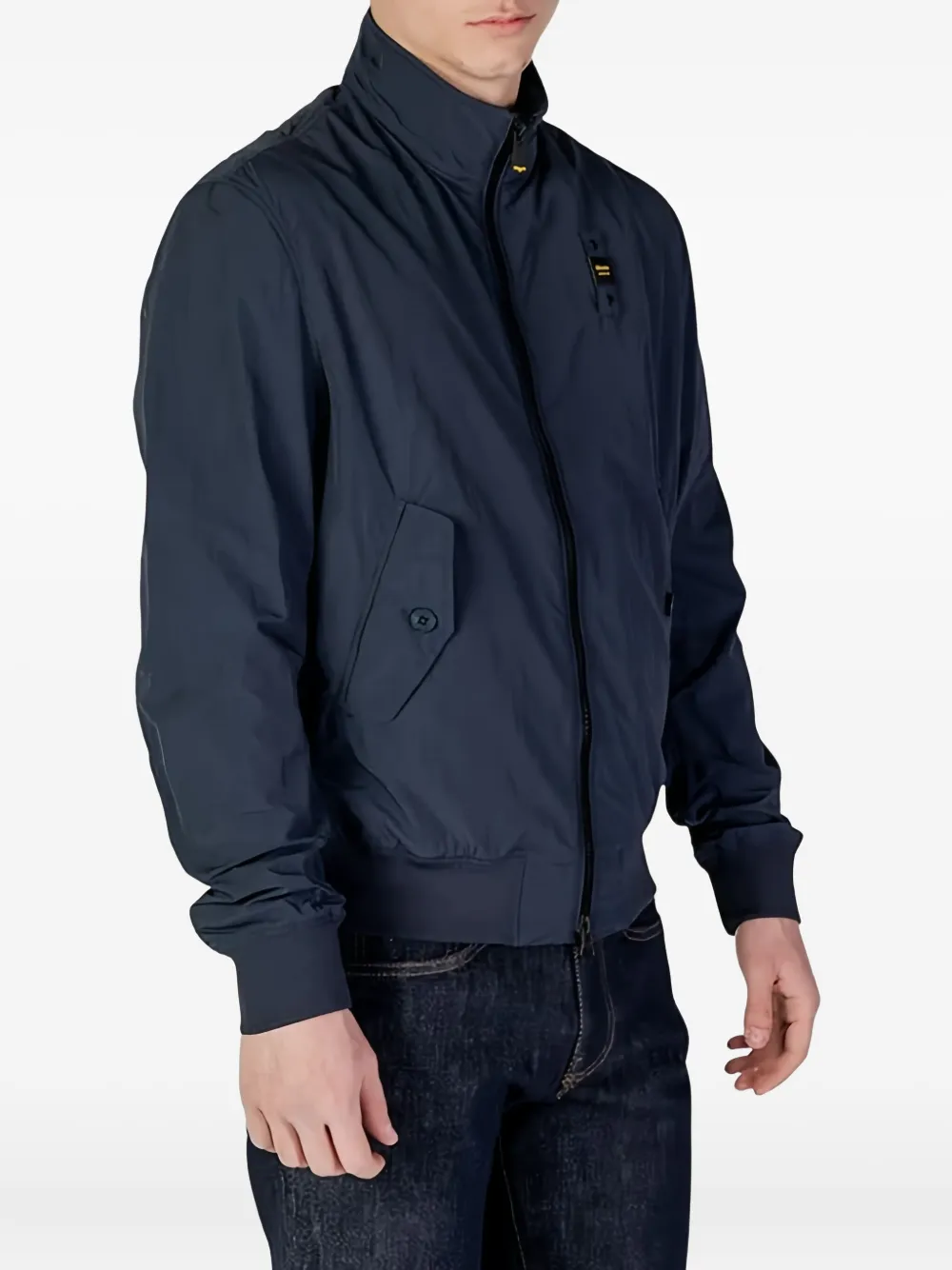 Blauer zip-fastening jacket Blauw