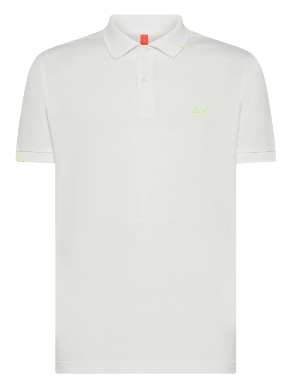 Sun68 logo-embroidered polo shirt Wit