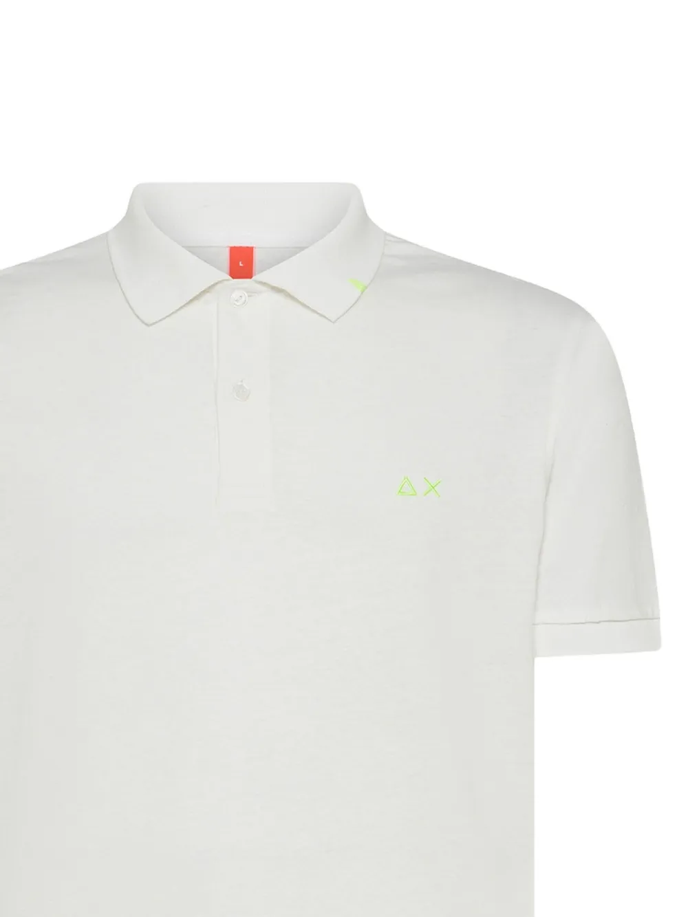 Sun68 logo-embroidered polo shirt - Wit