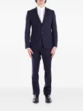 Emporio Armani virgin-wool single-breasted suit - Blue