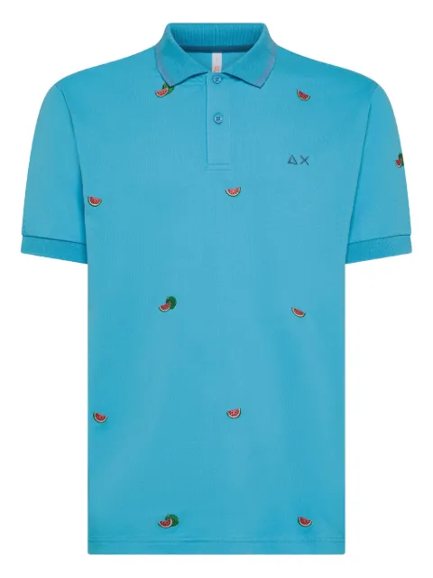 Sun68 embroidered polo shirt