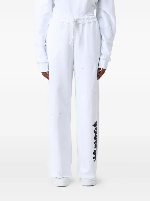 DISCLAIMER crystal-embellishment trousers