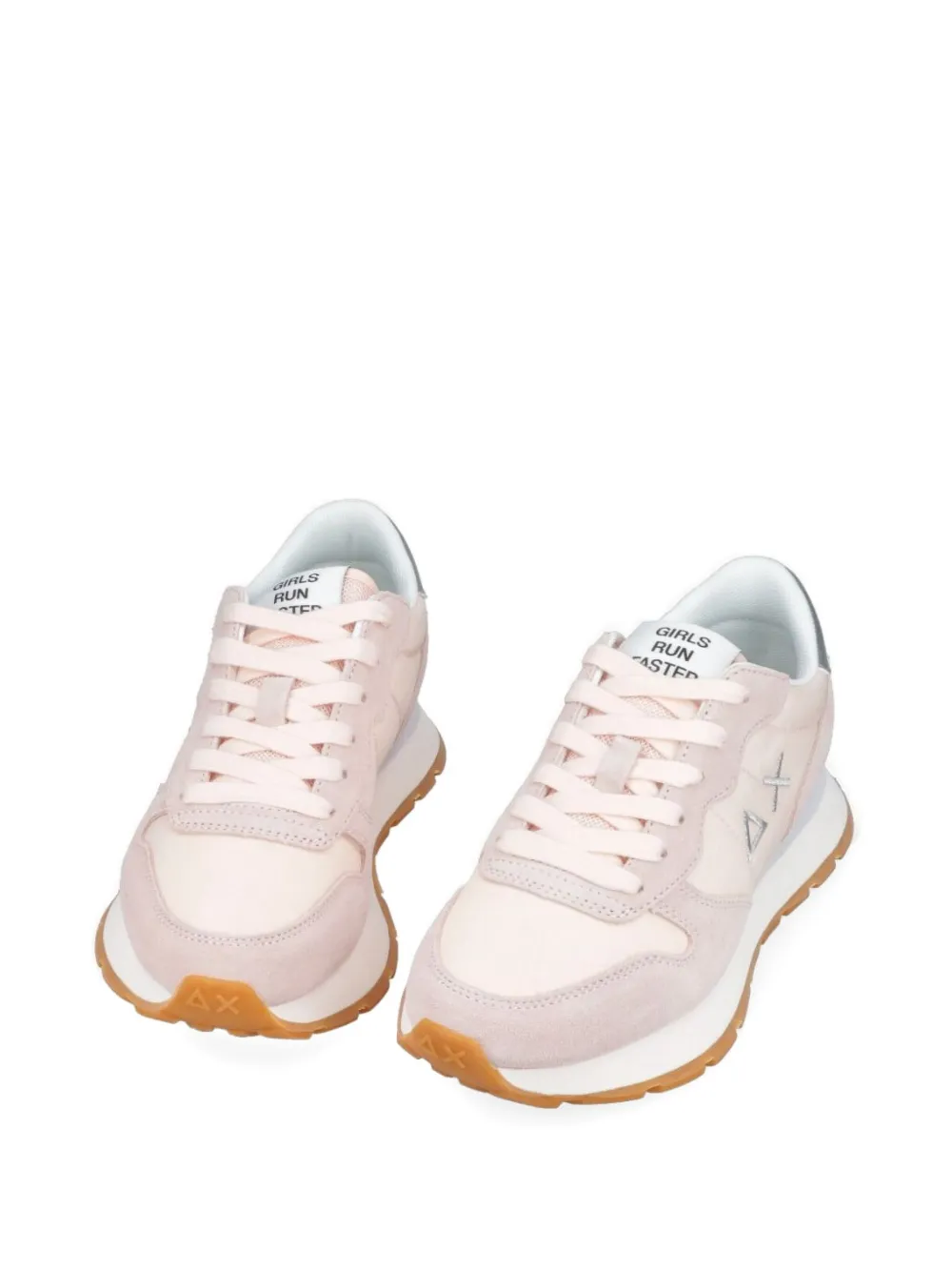 Sun68 Sneakers met suède vlak Roze