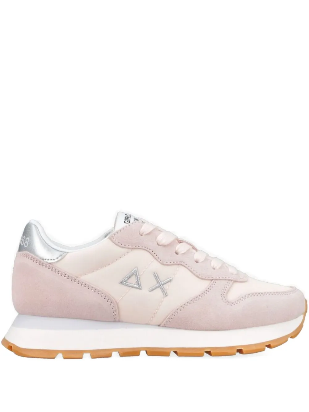Sun68 Sneakers met suède vlak Roze