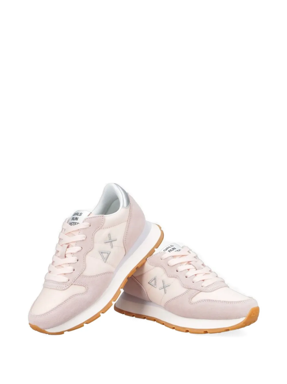 Sun68 Sneakers met suède vlak Roze