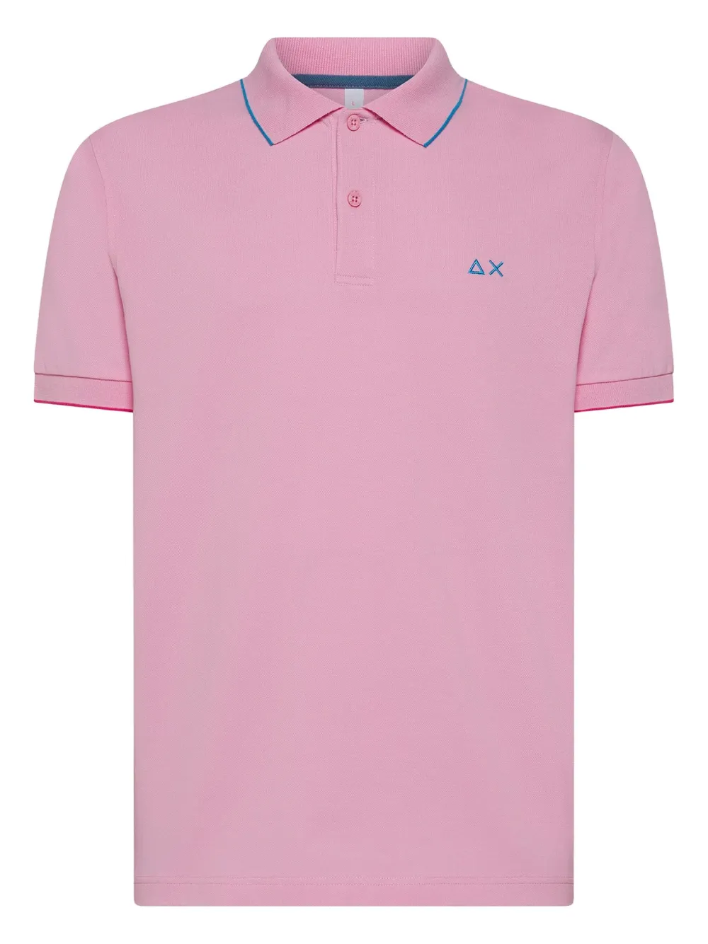 Sun68 embroidered polo shirt | Pink | Image 1