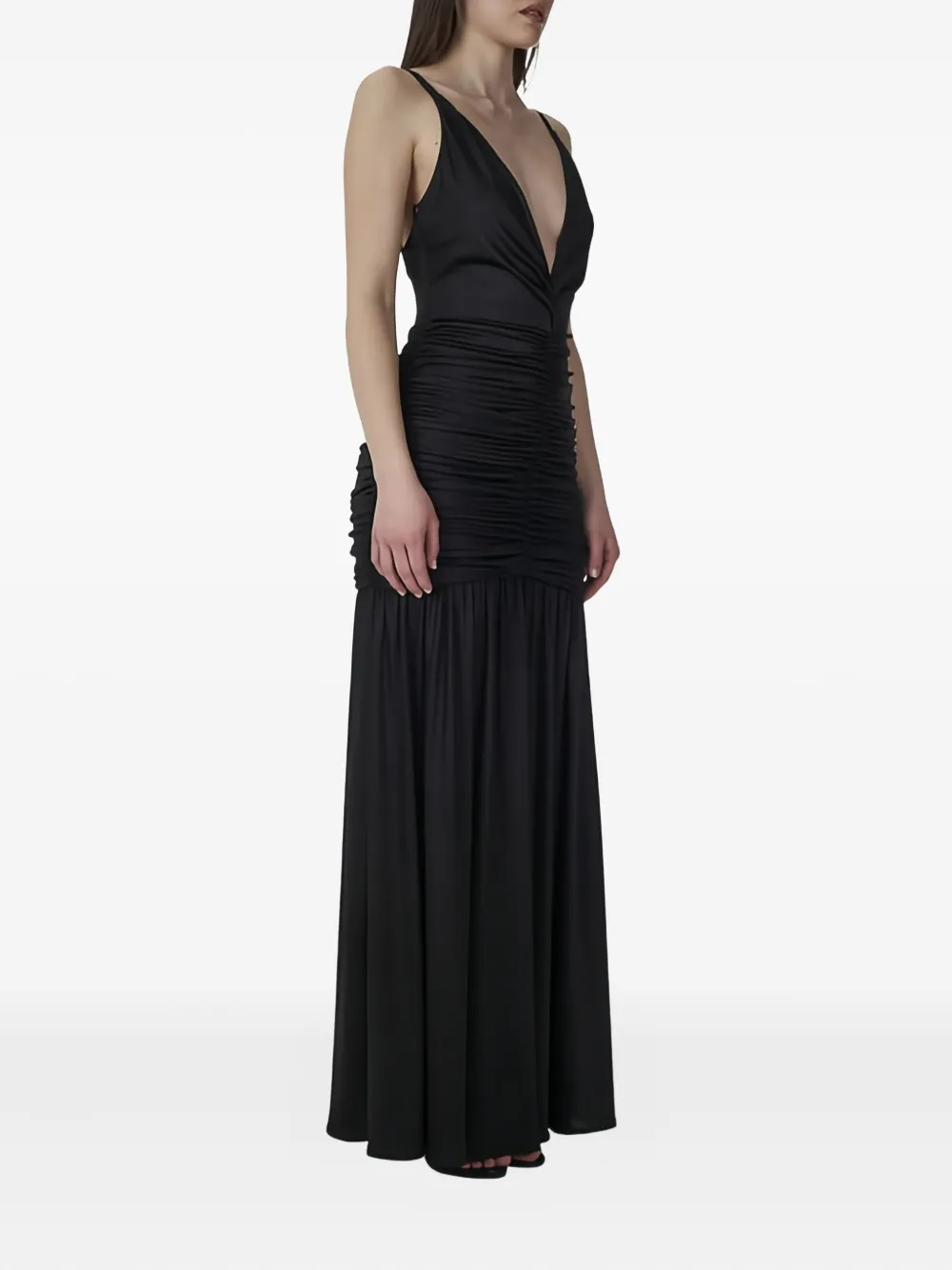 Sound Of Silence V-neck ruched-centre gown | Evening Dresses | Image 2