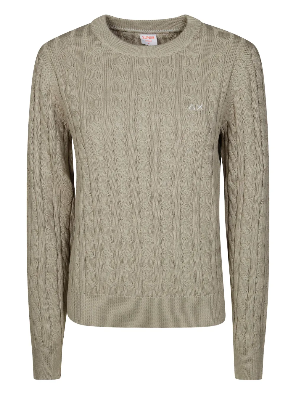 Sun68 pull en maille torsadée | vert | Image 1