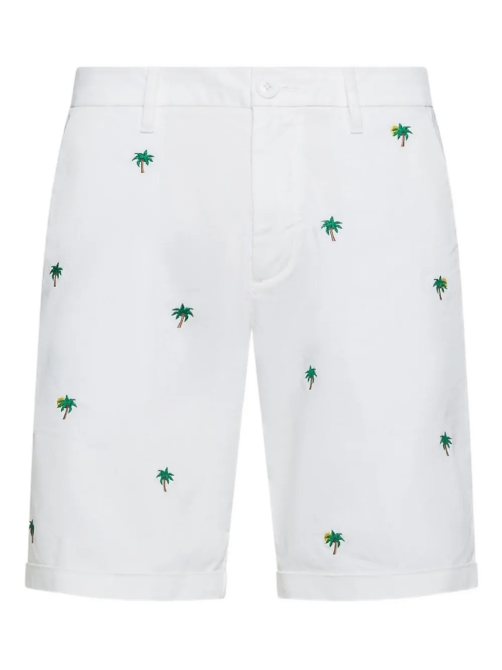 Sun68 palm-tree embroidered shorts | White | Image 1
