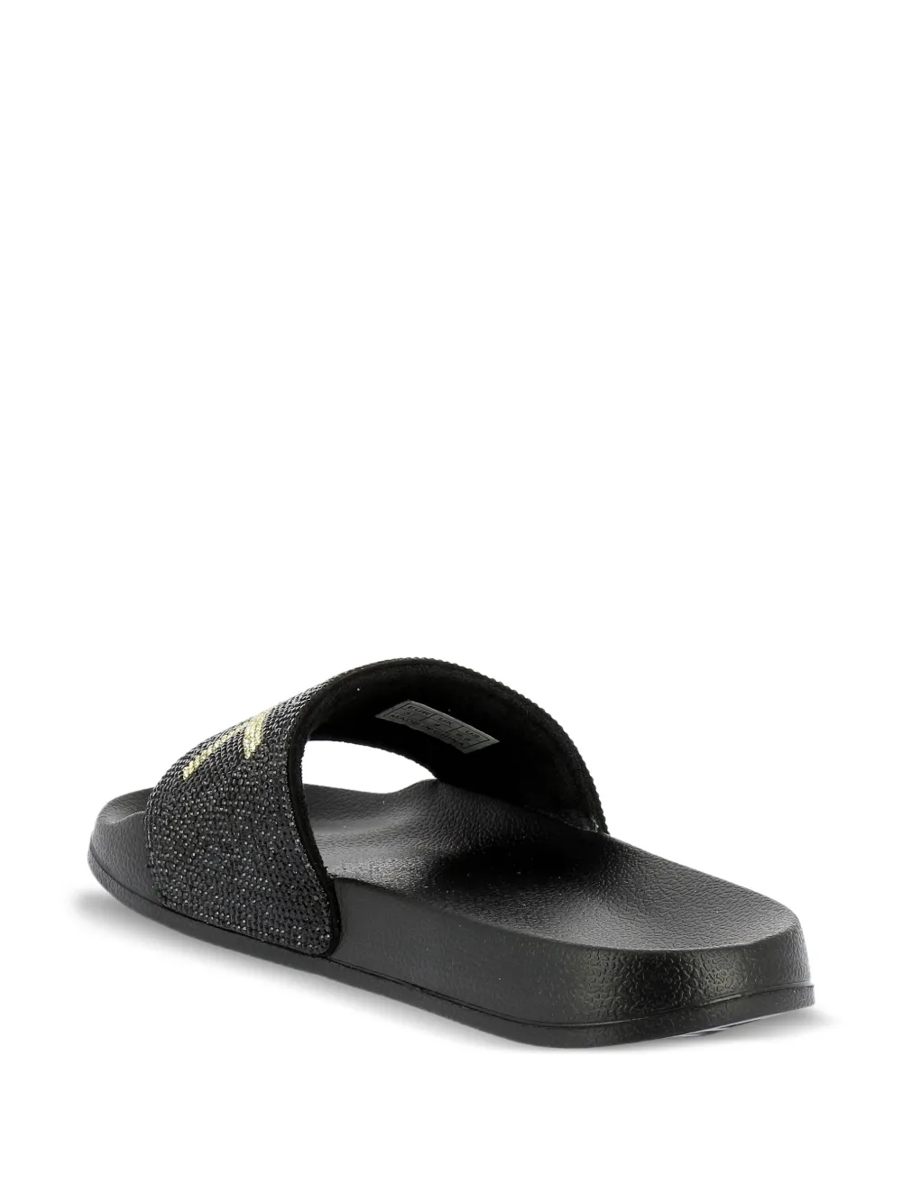 Sun68 rhinestone-embellished slides Black