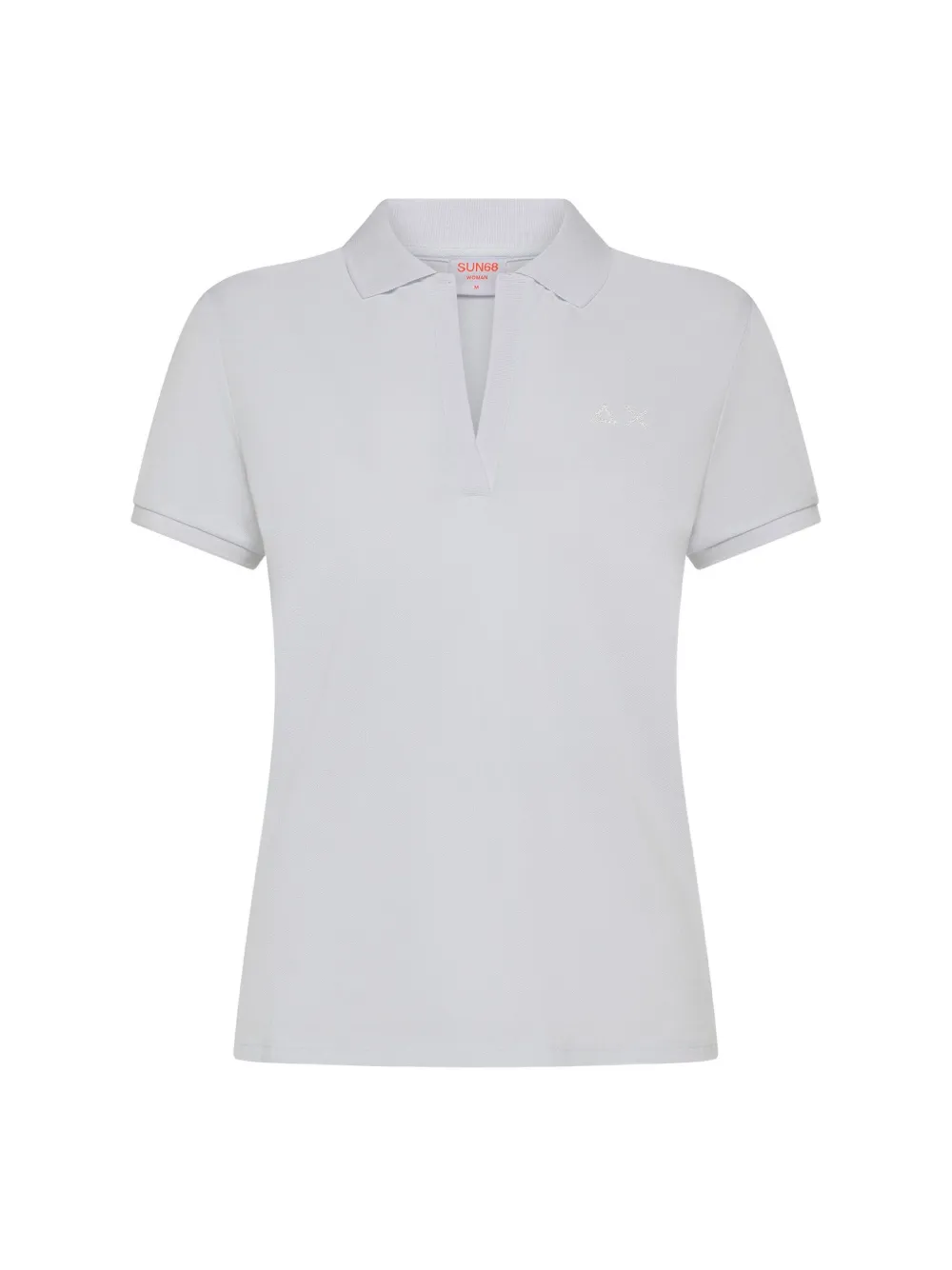 Sun68 Henley poloshirt met korte mouwen - Wit