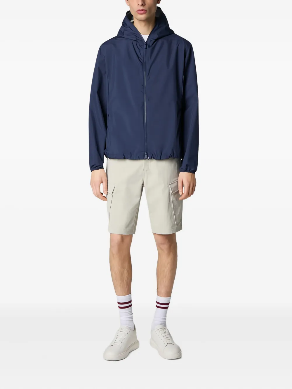 Save The Duck Zayn jack met capuchon en rits Blauw