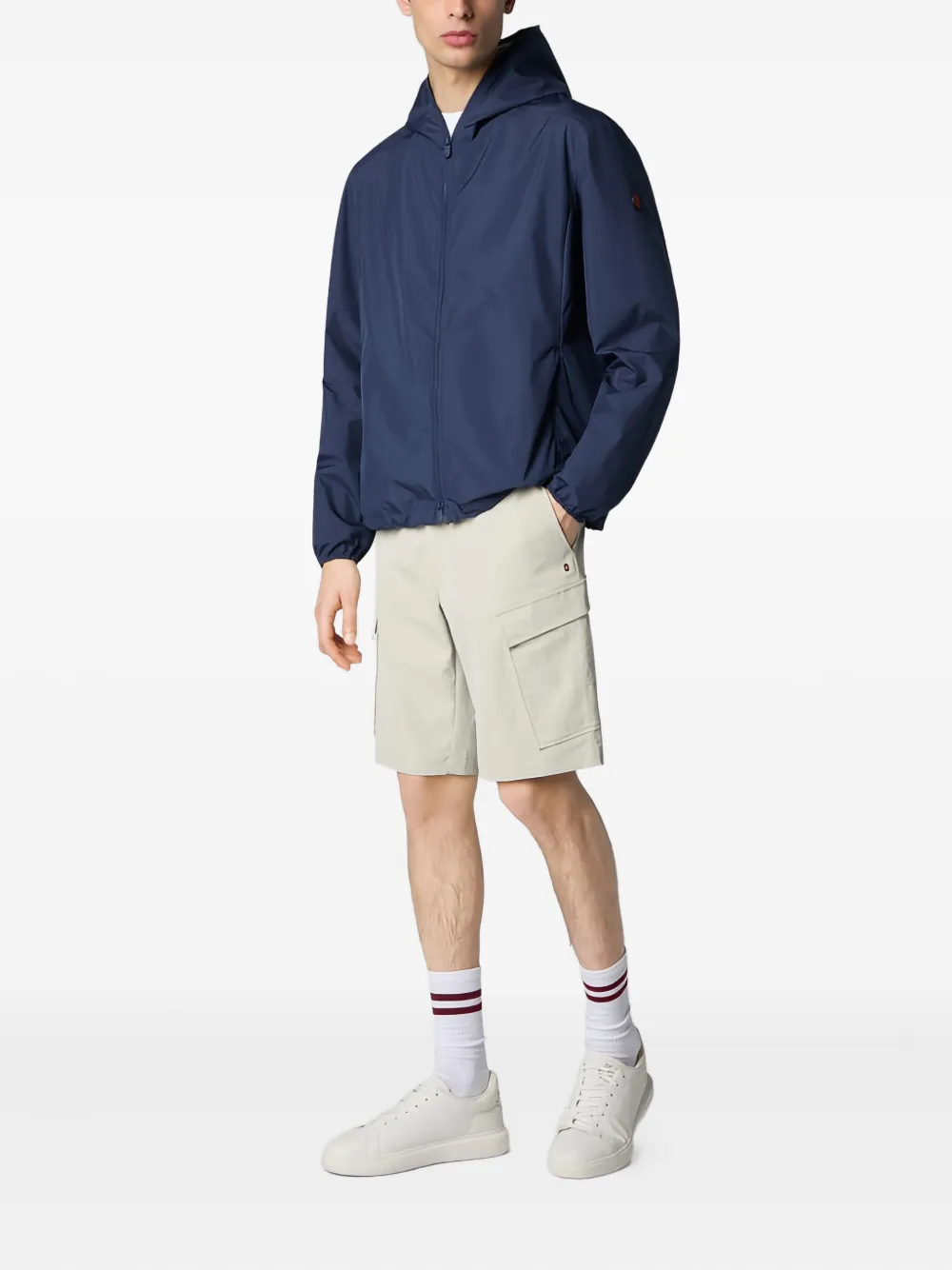 Save The Duck Zayn jack met capuchon en rits Blauw