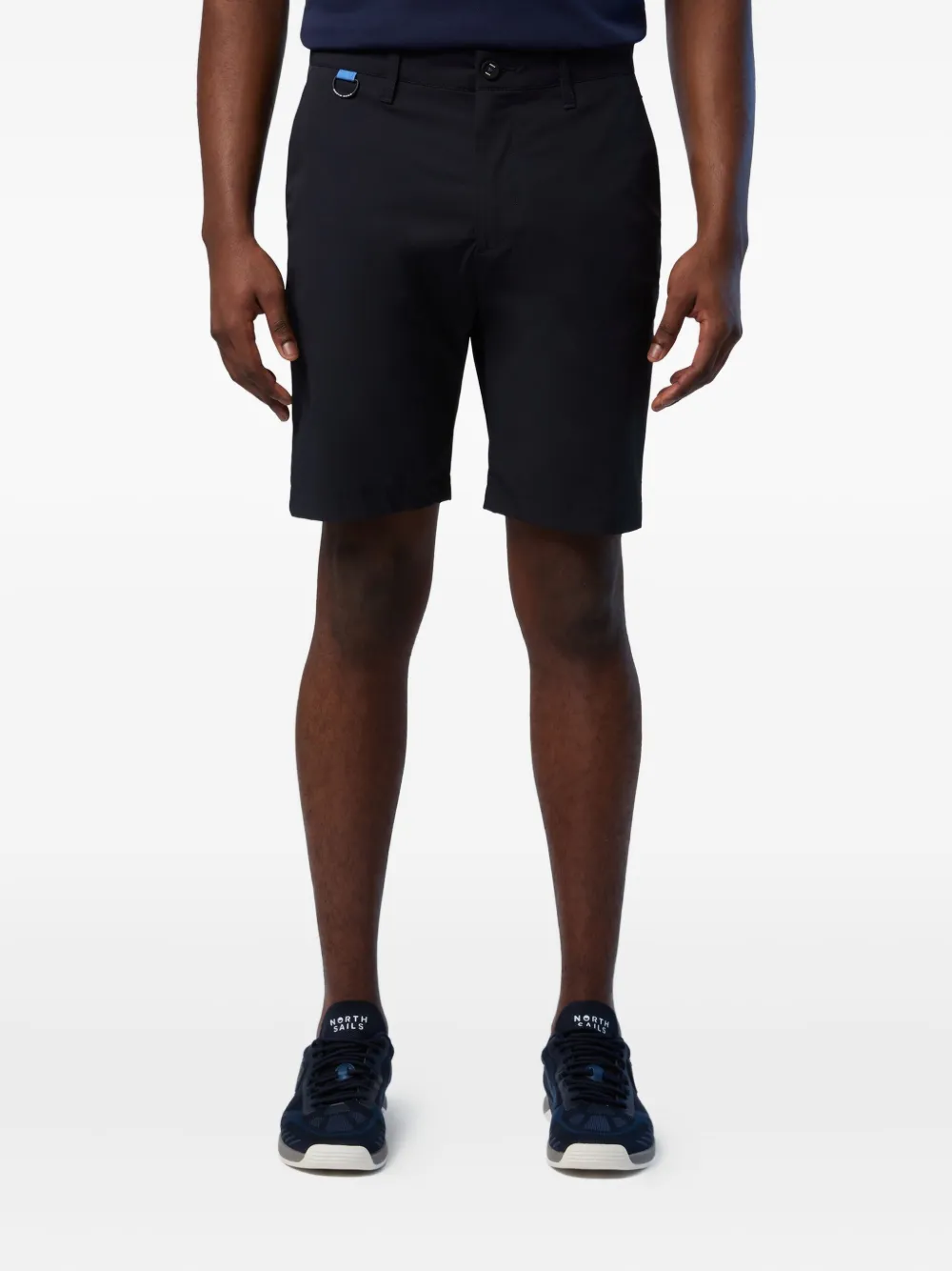 North Sails logo-plaque ring-detail shorts Blauw