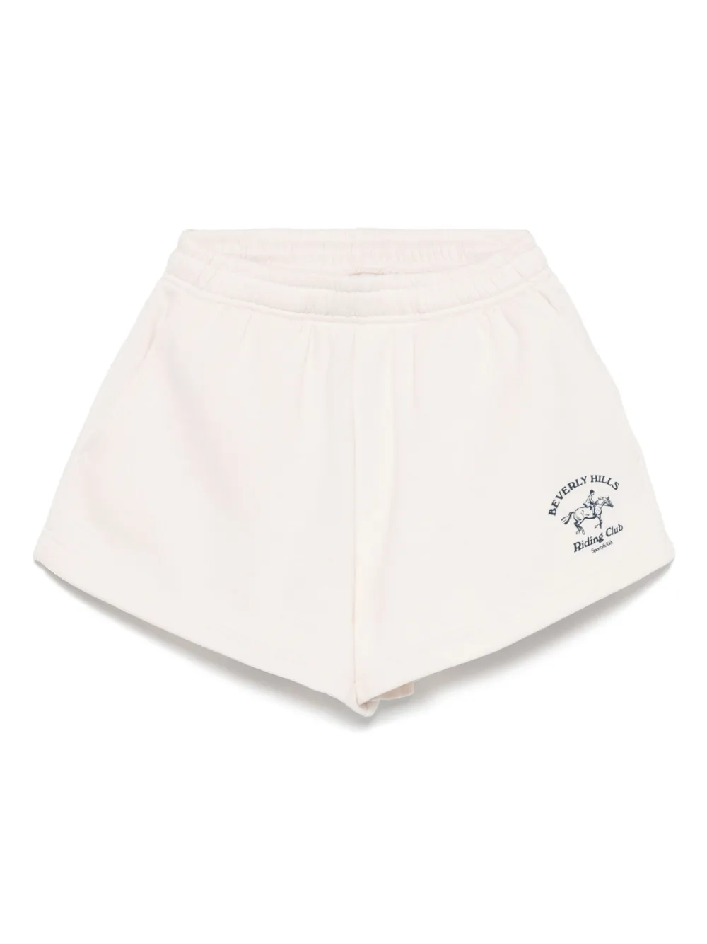 Sporty & Rich Beverly Hills Riding Club Soft Disco shorts Beige