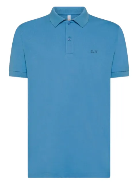 Sun68 logo-embroidered polo shirt