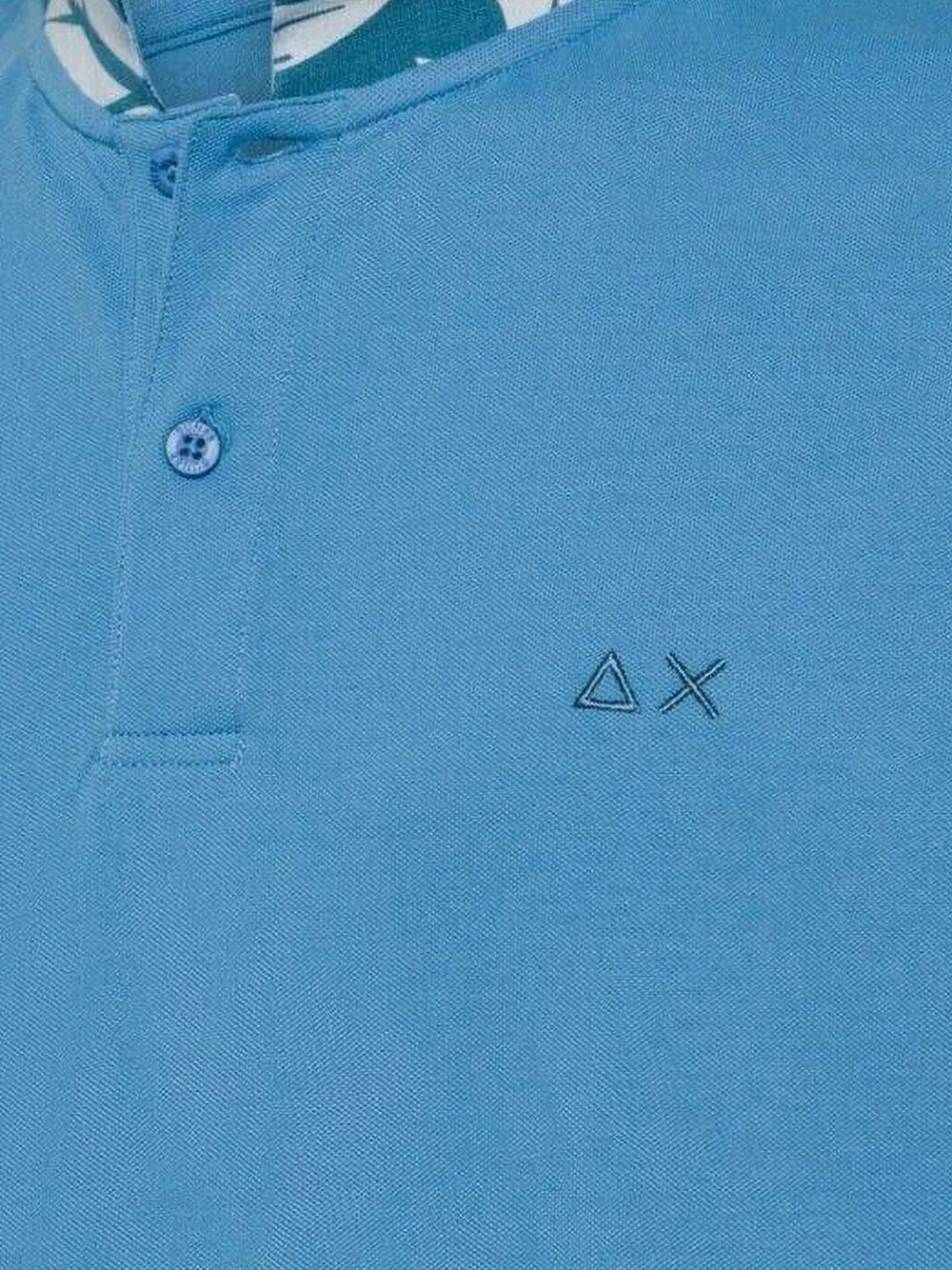 Sun68 Poloshirt met geborduurd logo Blauw