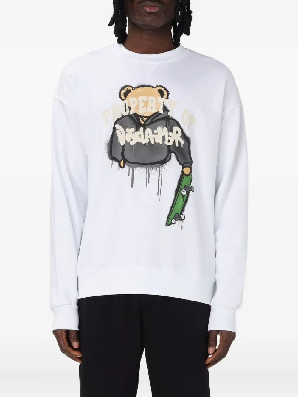DISCLAIMER bear-print sweatshirt | Image 1