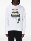 DISCLAIMER bear-print sweatshirt - BIANCO
