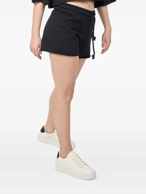 DISCLAIMER logo-print shorts