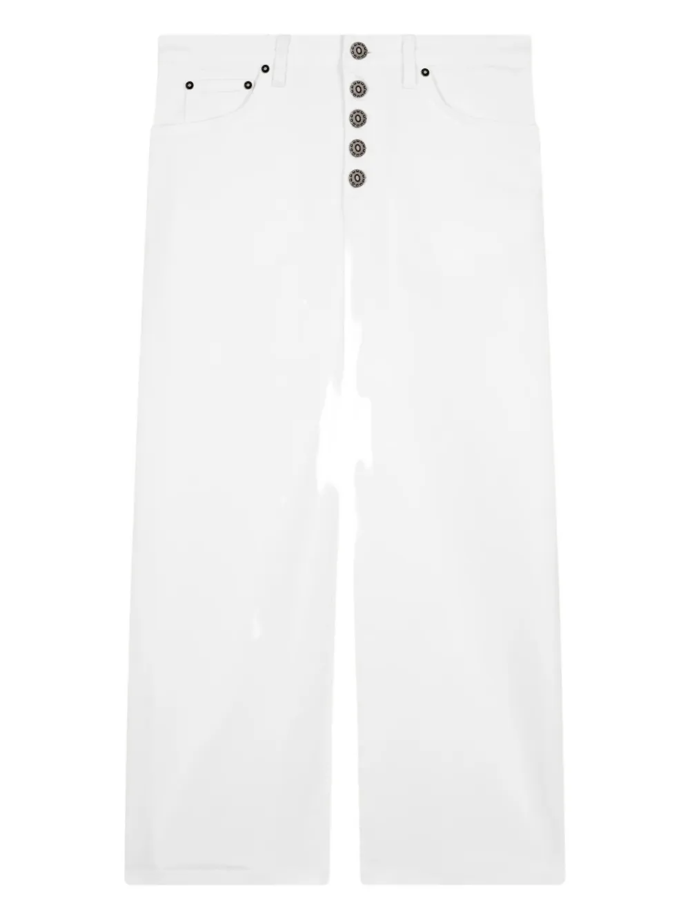 DONDUP button-front midi skirt Wit
