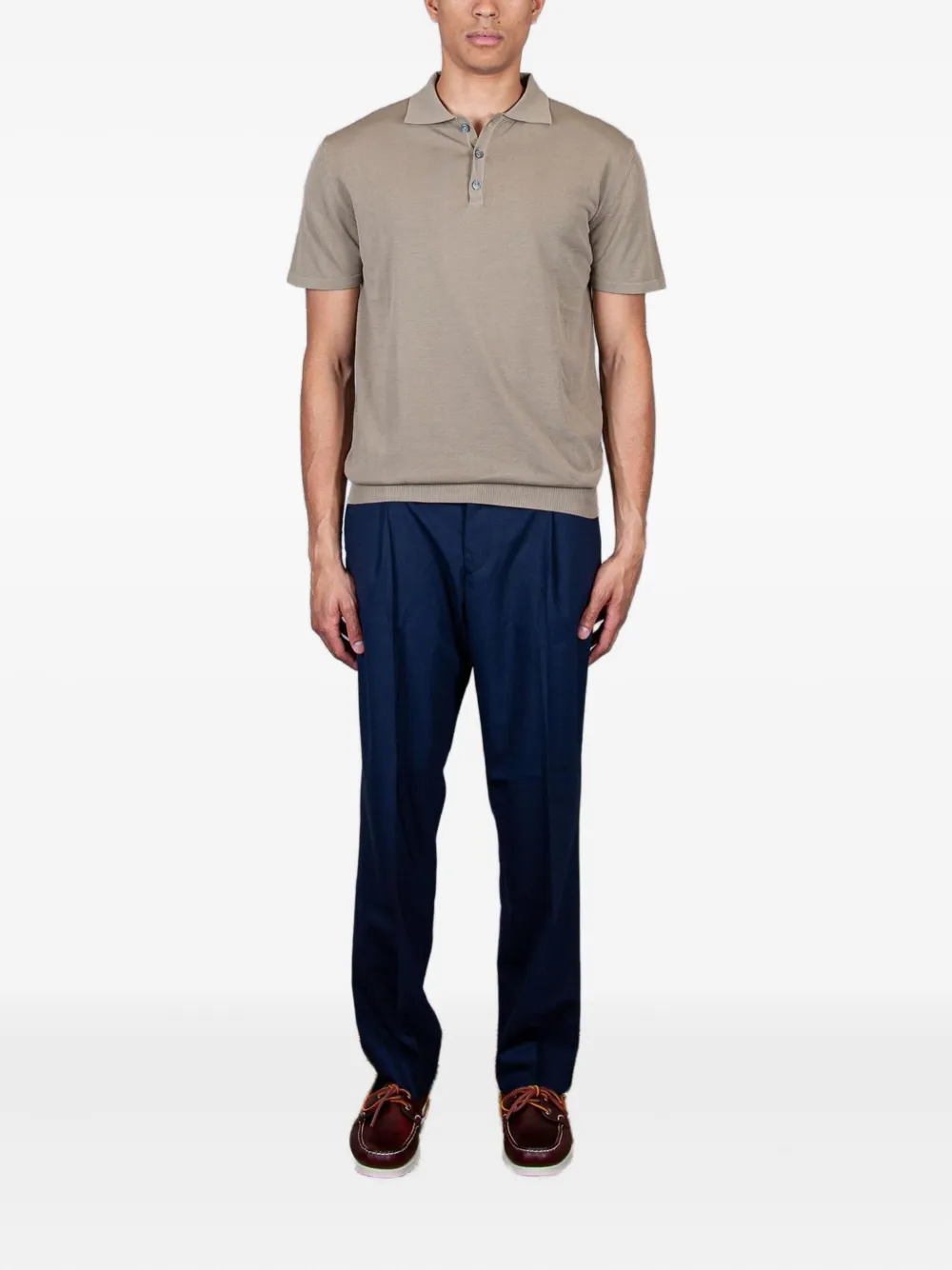 Daniele Fiesoli short-sleeve polo shirt - Beige