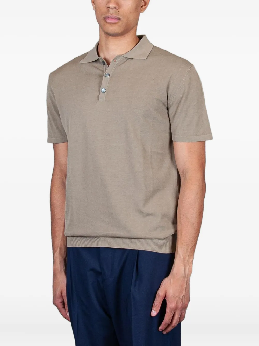 Daniele Fiesoli short-sleeve polo shirt | Neutrals | Image 1