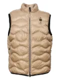 Blauer quilted wave-pattern gilet - Neutrals