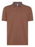 Sun68 logo-embroidered polo shirt - Brown