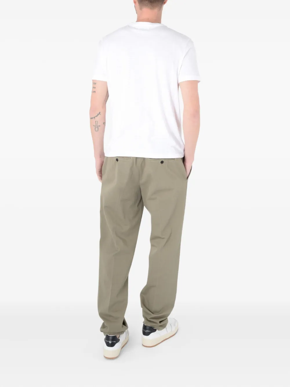 DONDUP T-shirt met logodetail Wit