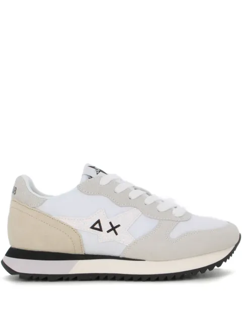 Sun68 suede-panel lace-up shoes