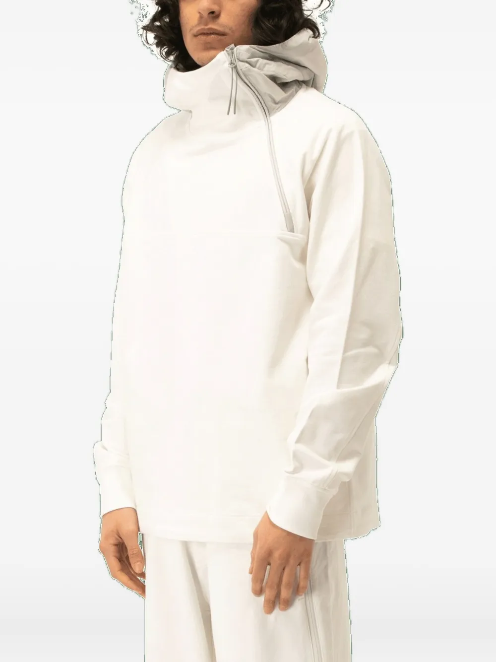 C.P. Company zip-front hooded sweatshirt - Bianco