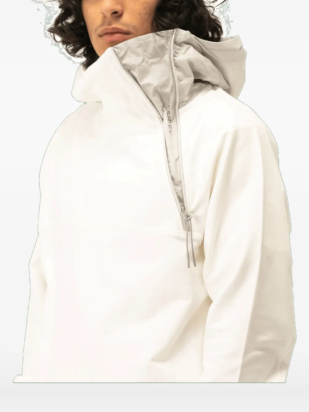 C.P. Company zip-front hooded sweatshirt Wit