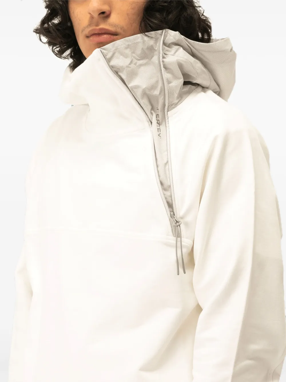 パーカー・フーディ C.P. Company White cotton sweatshirt C.P. Company Brushed Cotton Fleece Hoodie in White for Men